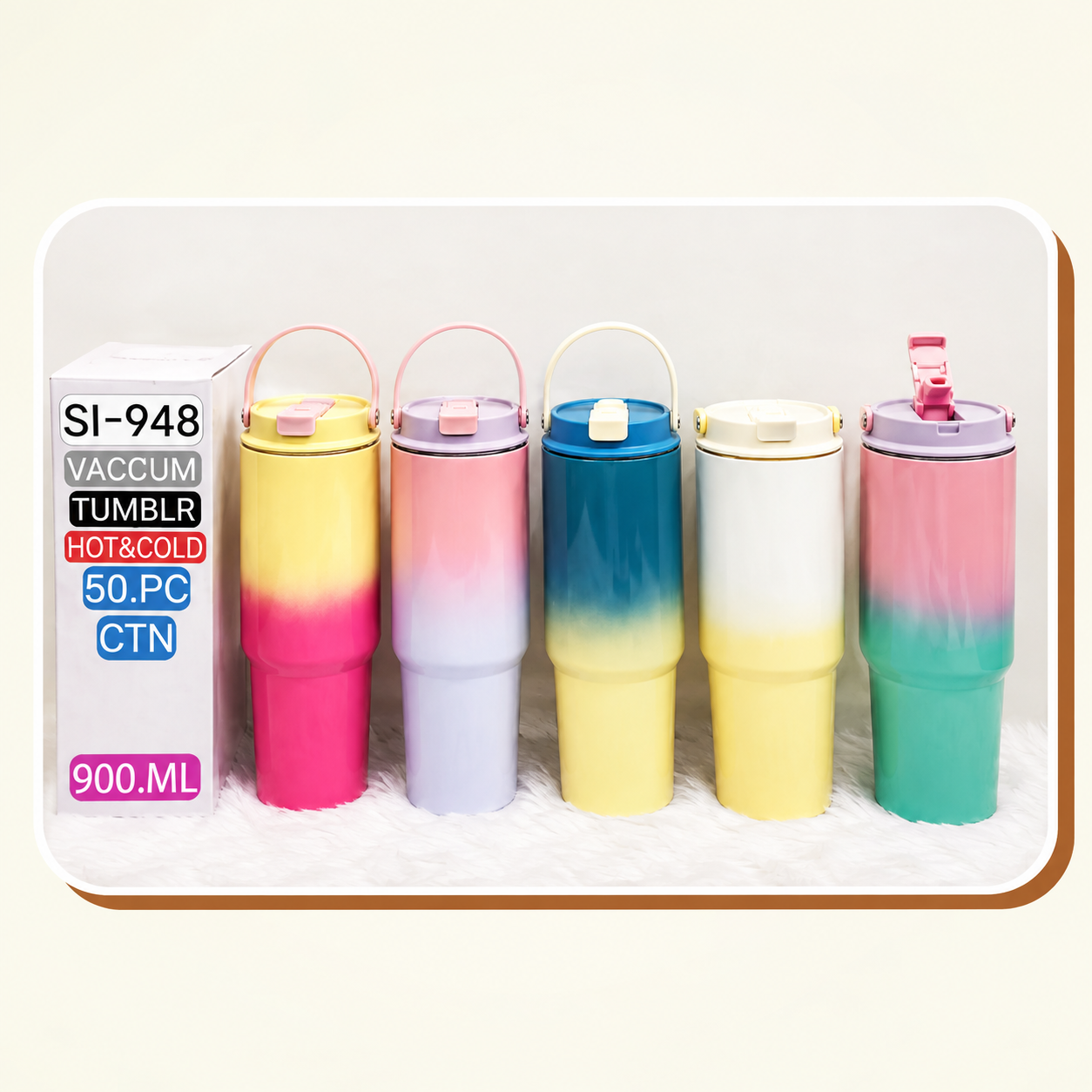 SI-948 Vacuum Tumbler – 900 ML (Hot & Cold)
